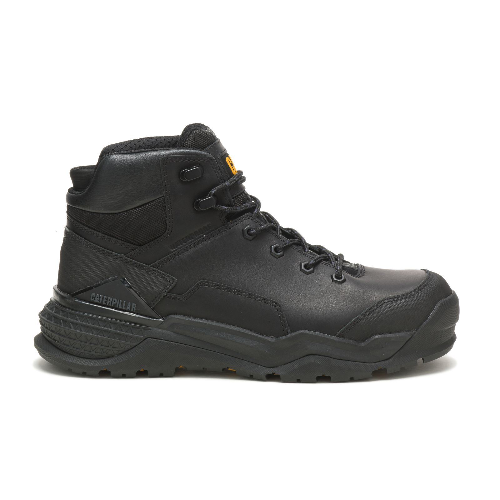 Caterpillar Boots South Africa - Cat Men's Provoke Mid Waterproof Alloy Toe Work Boots Black KS0891473